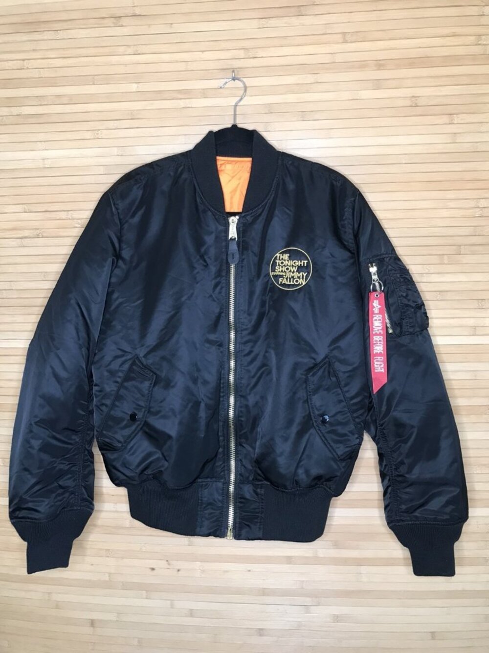 Alpha Industries bomber Tonight Show Jimmy Fallon Jacket sz M Medium
